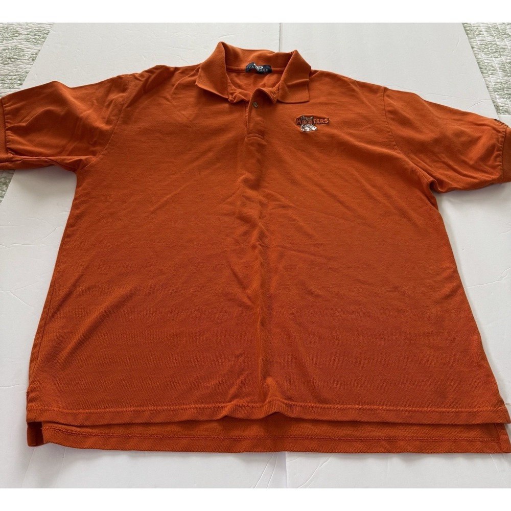 Hooters Orange Polo Short Sleeve Shirt  2XL